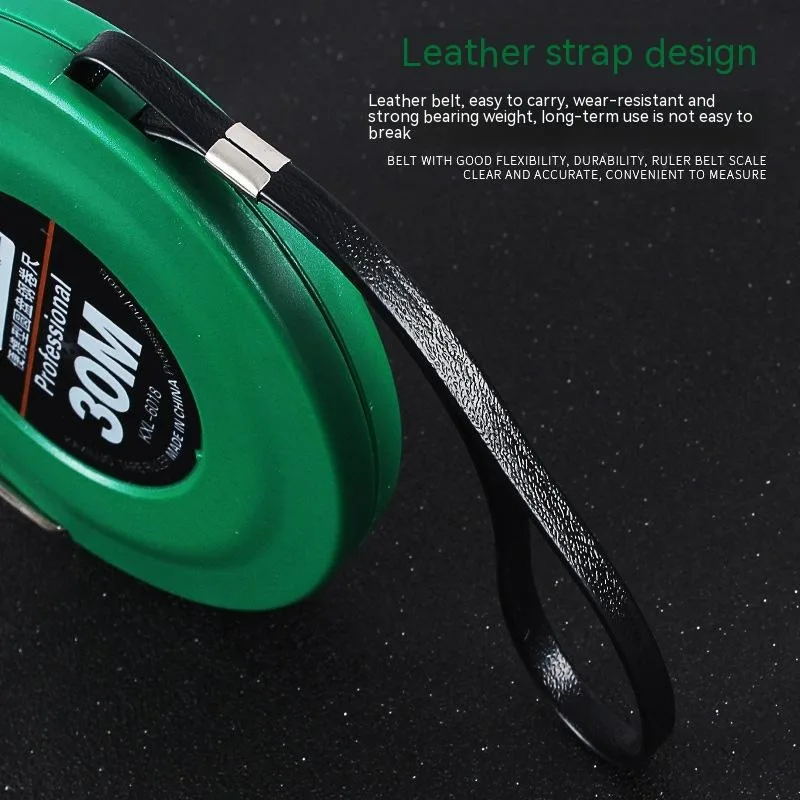 10-50m Portable Disc Steel Tape Measure with Concealed Rocker Precision Engineering Measuring Round Disk Ruler Profession Tools