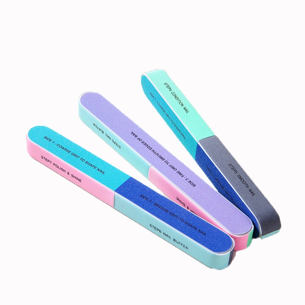 Professionele Creatieve Afdrukken Nagelvijl Schuren Zand Zes-Zijdige Polijsten Bestand Nail Tool Polijsten Bestand Nagels Tool Voor Nail art