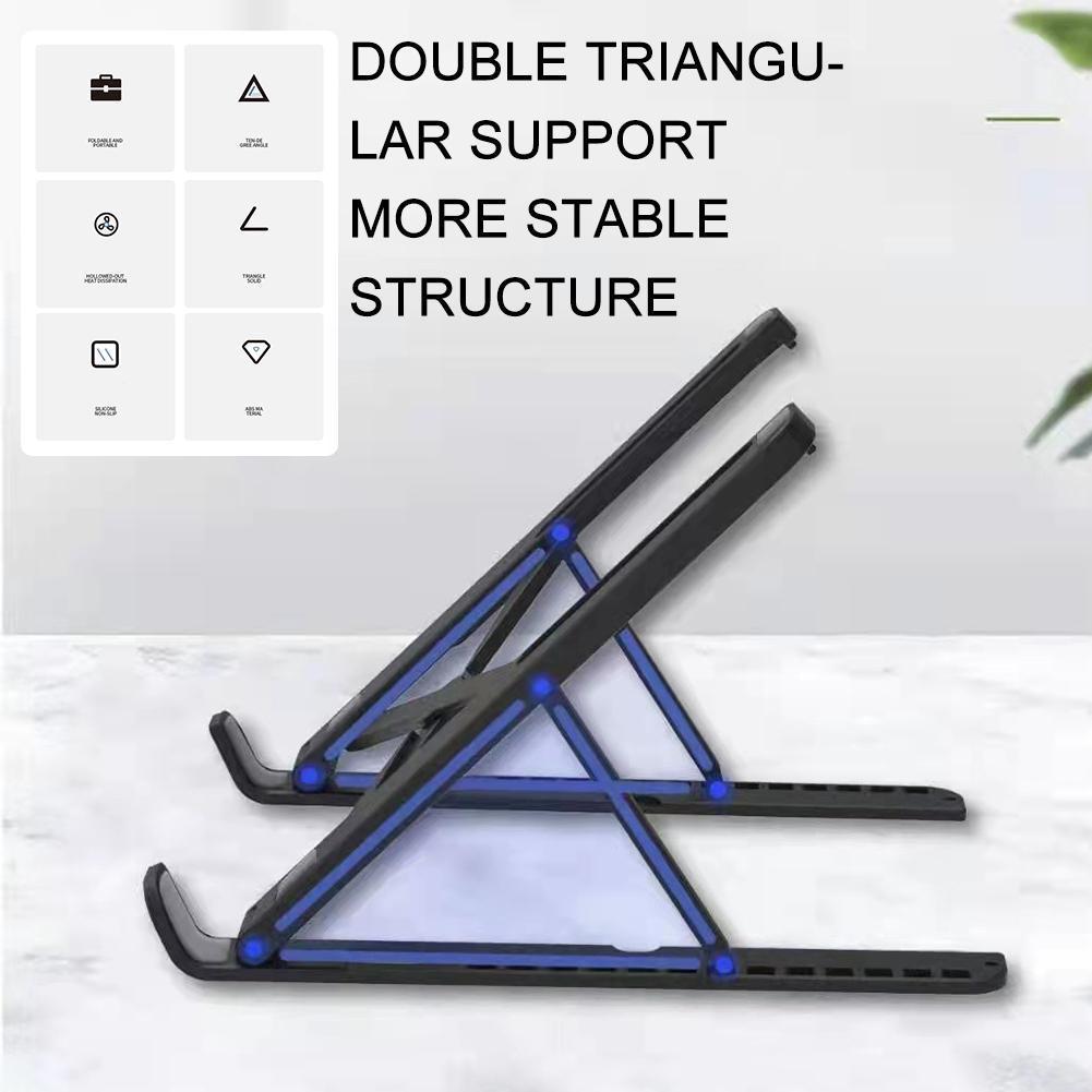 17 Inch Laptop Stand Aluminium Foldable Notebook Support Base Pro Adjustable Holder Laptop Computer Accessories Macbook Bra J6O3