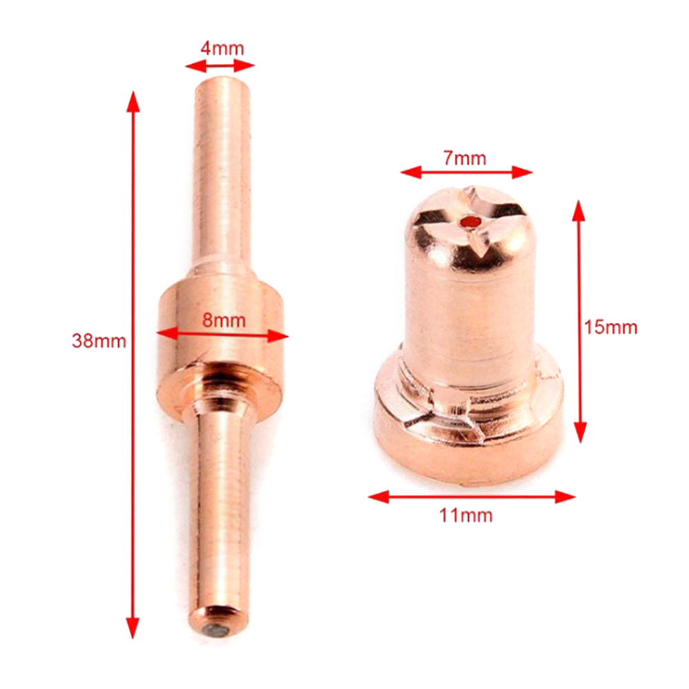 65Pcs Air Plasma Snijden Tips Voor Cut-40 Cut-50 Wervelende Ringen Elektrode Shield Cups LG-40 PT-31 cutter Verbruiksartikelen