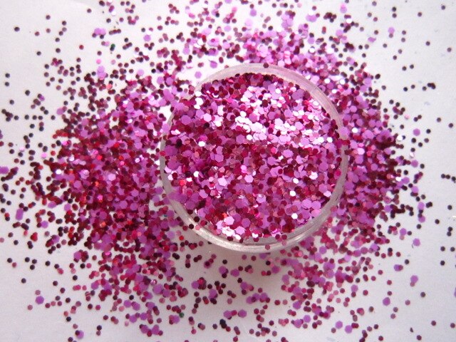 Gemengde Roze & Neon Paars Hexagon Vormen Solventbestendige Glitter voor Gel Nail Art, Nagellak, hars Ambachtelijke G543