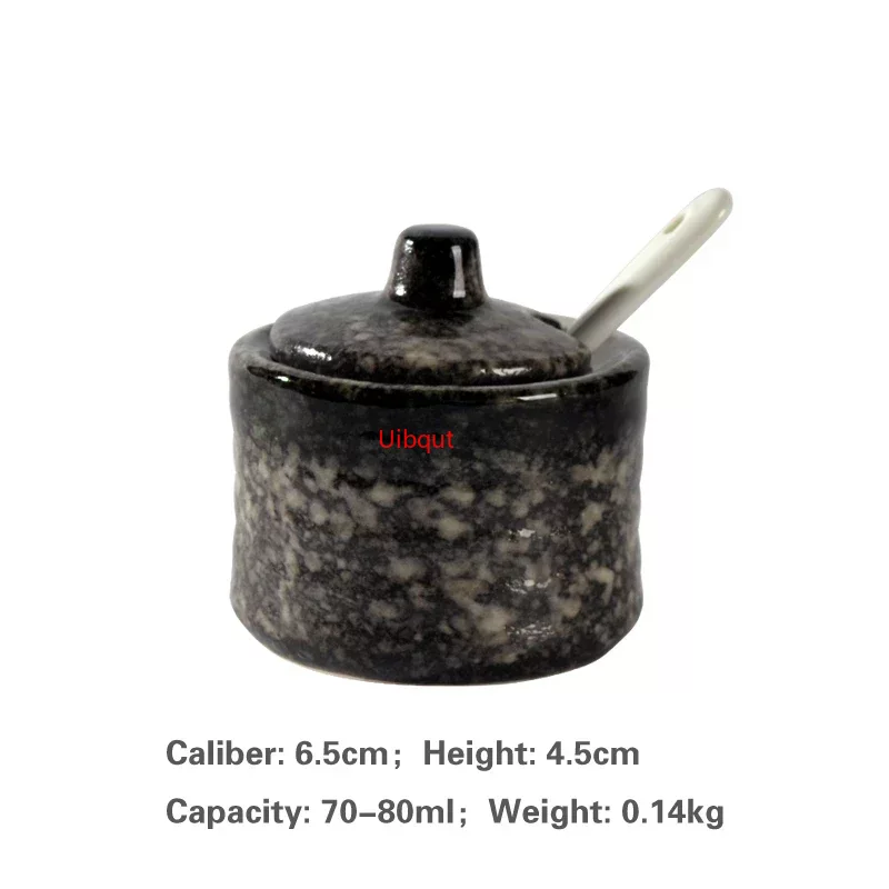 Japanische Panzer kreative Gewürz Dosis Keramik Gewürz Panzer Küchen geschirr Aufbewahrung flaschen und Gläser Flasche Glasflasche Gläser: Lila