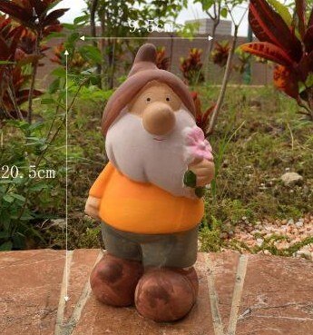 Rolnik człowiek żaba rzeźby ogrodowe roślina doniczkowa dekoracyjne rzeźby kreskówka żaba doniczka dekoracje ceramiczne ogrodnicze wystrój: B