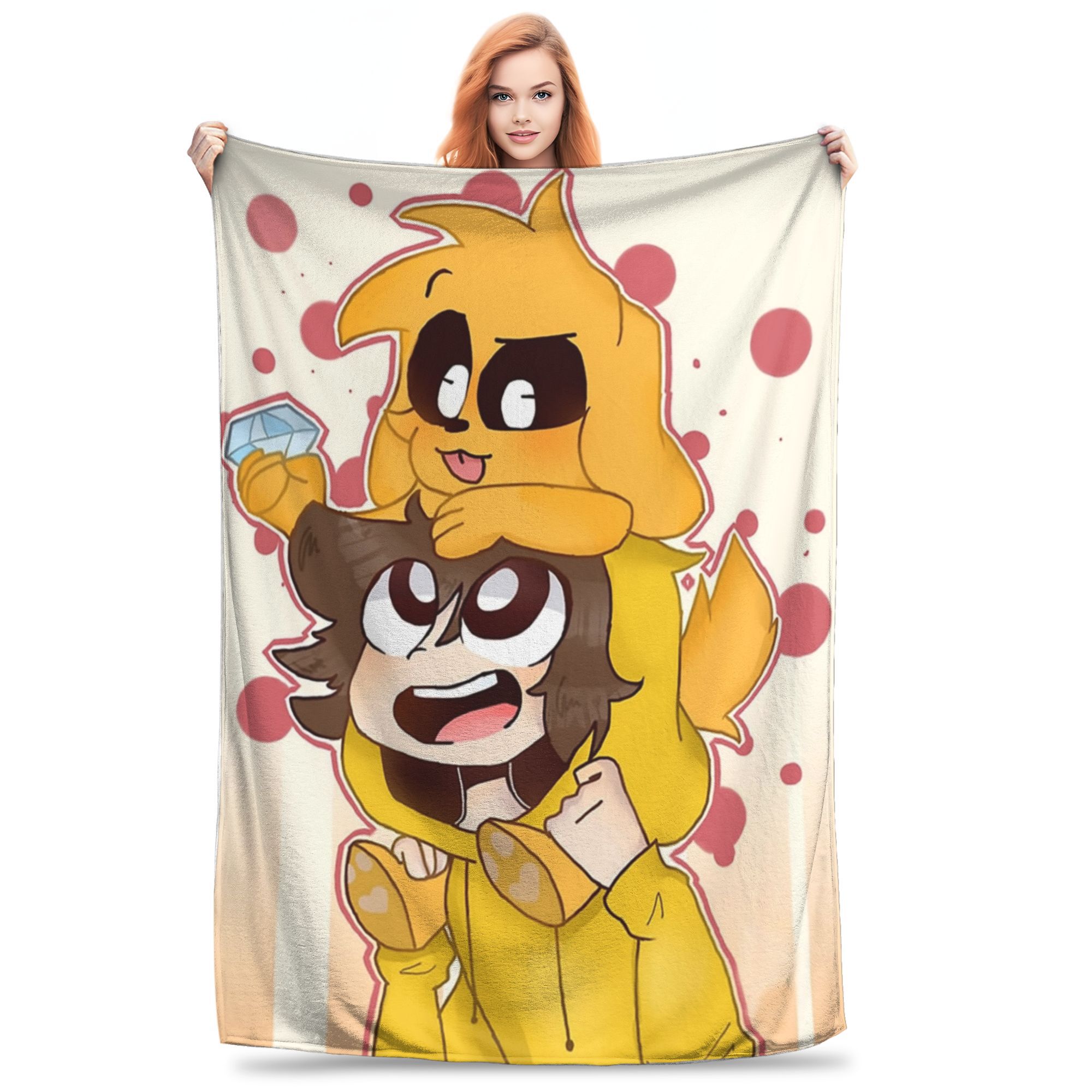 Manta súper suave Mikecracked Mikes, manta de cama ligera de Franela polar de primera , mantas de felpa acogedoras para uso en todas las estaciones: 100 x 150 cm / YELLOW