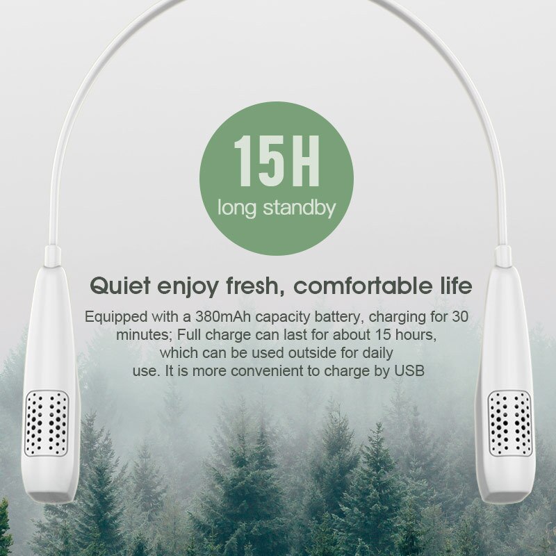 Air Freshener Neck Hanging Type Air Purifier Necklace Cleaner Purifying Generator Dehumidifier Personal Negative Ion