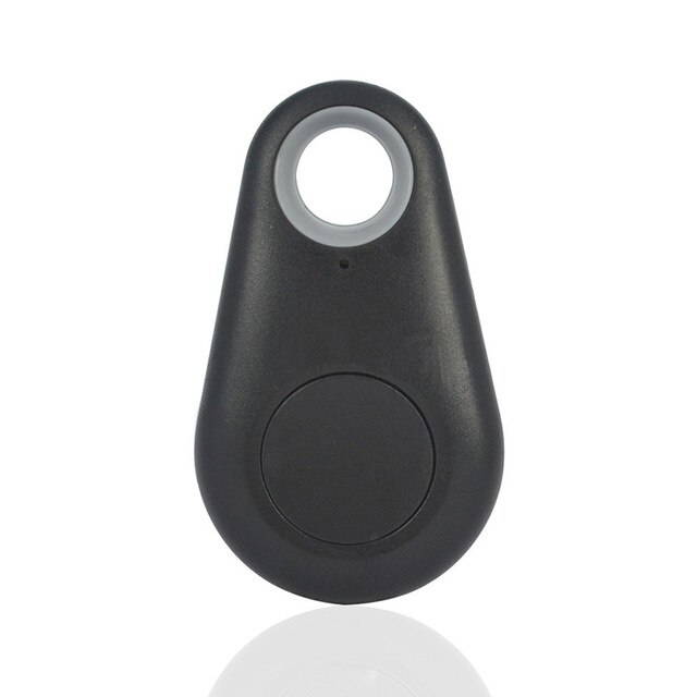 10 Bluetooth inteligente localizador GPS rastreador etiqueta cartera con alarma buscador de llaves llavero Itag Perro Rastreador niño del teléfono del coche de Antipérdida recordar: Negro