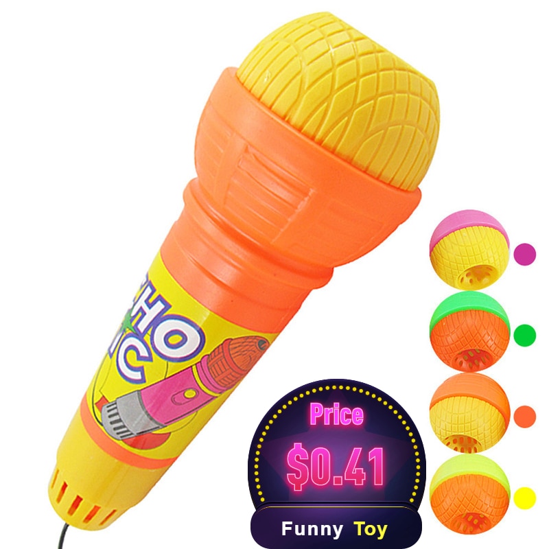 Nuevos micrófonos de juguete para niñas, niños, eco, micrófono, micrófono, cambiador de voz, juguete para , de cumpleaños, infantil, canción/PY