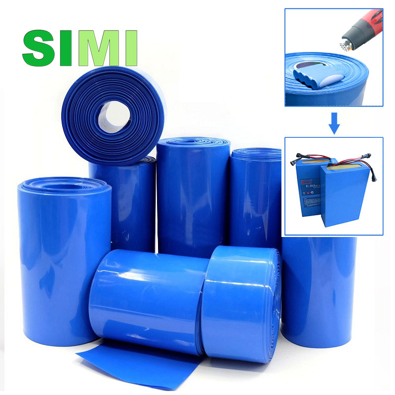 Paquetes de baterías de 1M de longitud, tubo termorretráctil de PVC, aislamiento de ancho 30/50/70±2MM para baterías grandes, energía y proyectos de bricolaje