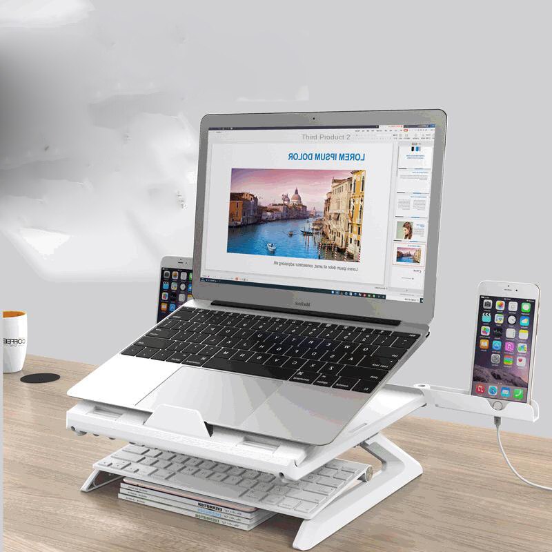 Laptop Stand Multifunctional Folding Lift Portable Laptop Stand Monitor Increase Rack Aluminum Alloy Base