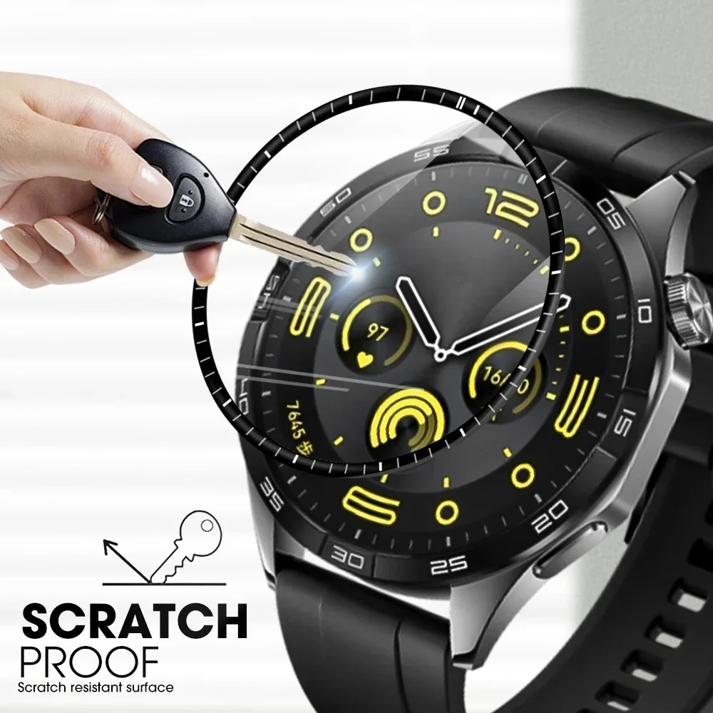 3D gebogener Displayschutz für Huawei Uhr GT 4 41/46 mm GT4 Kante graduiert HD Schutzfolie für Huawei GT4 41 mm 46 mm kein Glas
