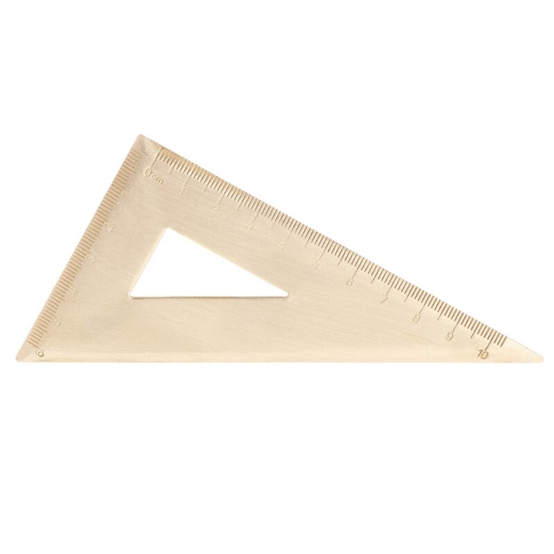 Durable Brass Speed Tri-square Line Ruler Triangular Ruler Square Woodworking Carpenter Ruler Tool