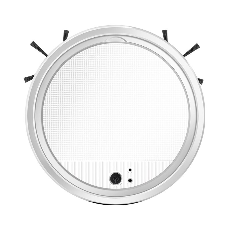 Smart Robot Vacuum Cleaner Sweeping Robot Floor Dirt Auto Cleaning USB Rechargeable Sweeping Home Kitchen Robot Cleaners Machine: White