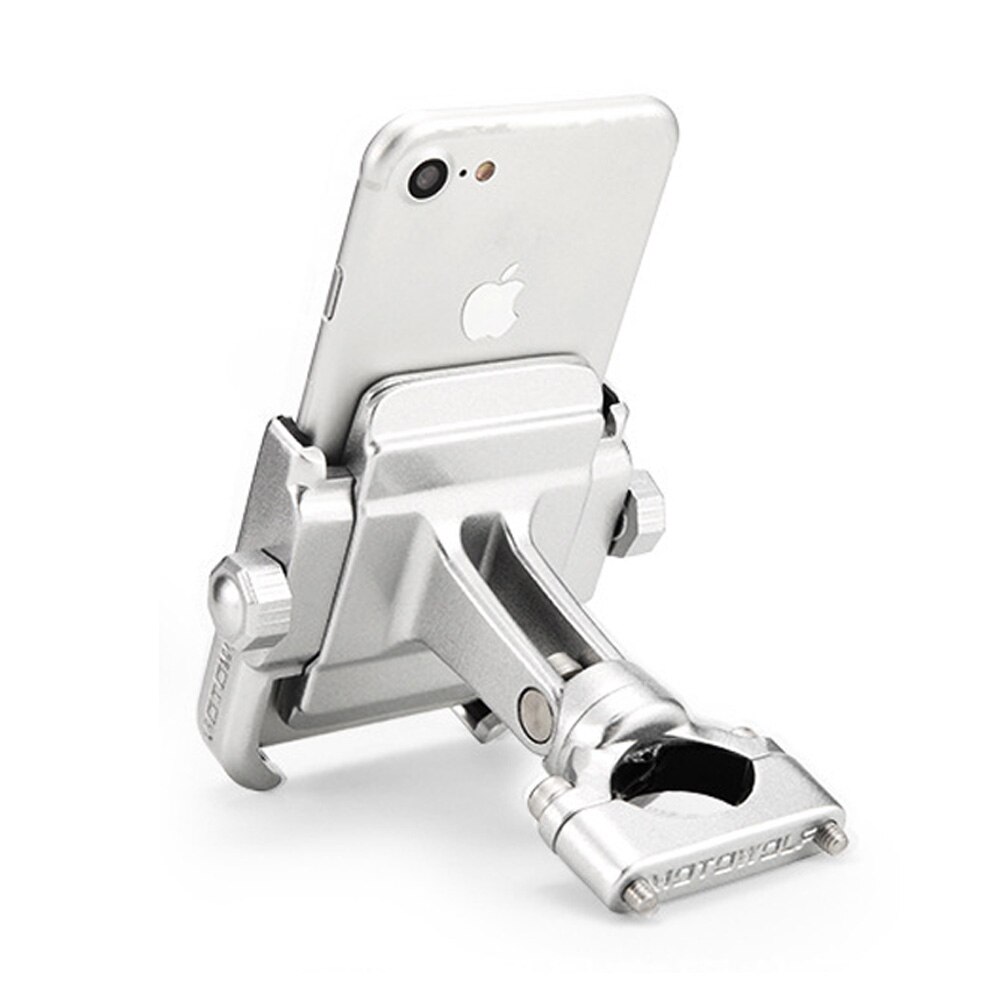 For KTM 1050 1090 1190 Adventure ADV Motorcycle Stand Holder Phone Mobile Phone GPS Plate Bracket: Silver phone holder