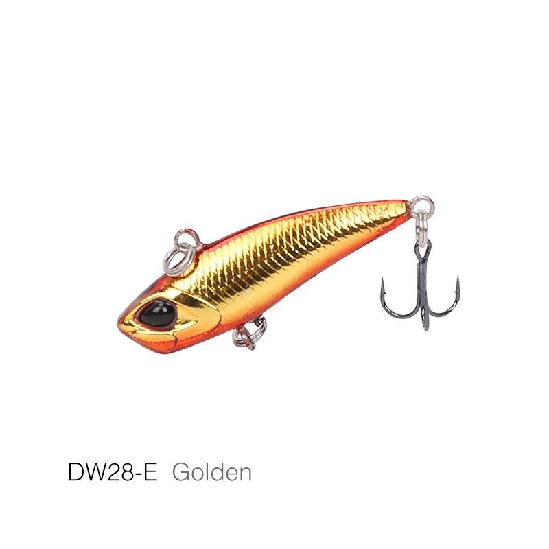 TSURINOYA leurre de pêche VIB DW28 coulant l'eau hiver glace gabarit leurre 40mm 3.8g tête de plomb en plastique Vibration Wobblers basse appât dur: DW28-E