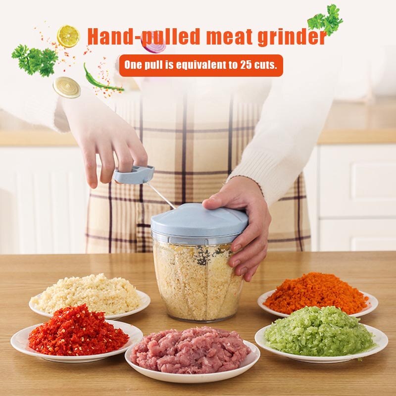 Manual Meat Grinder Hand-power Vegetable Food Chopper Fruit Nuts Grinder FQ-ing