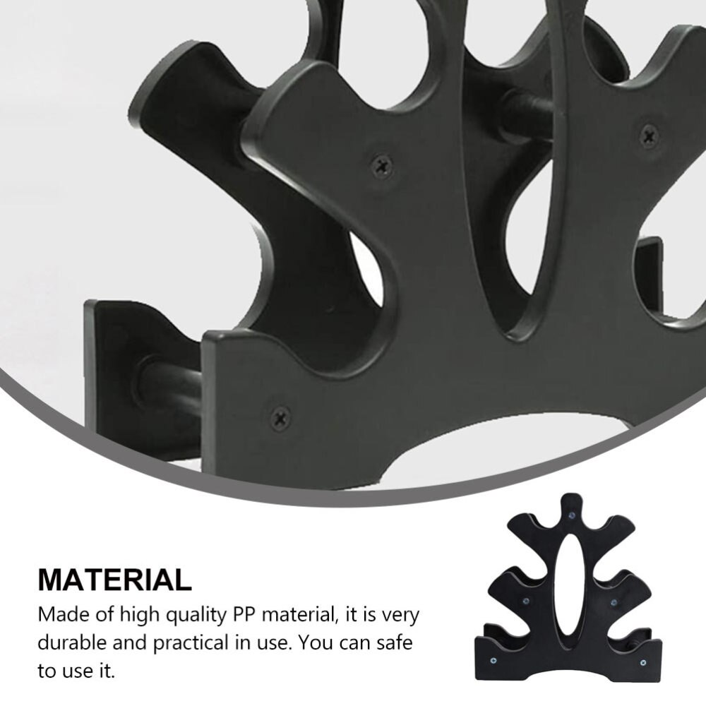 1Pc uchwyt hantle kompaktowy praktyczny trzy warstwy stojak robić przechowywania uchwyt robić przechowywania hantle stojak robić siłowni domowej