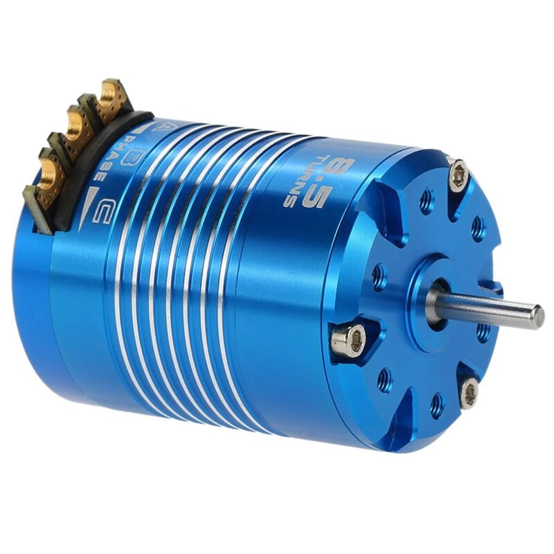 High Efficiency 540 Sensored Brushless Motor for 1/10 RC Car Blue, 8.5T 4100KV