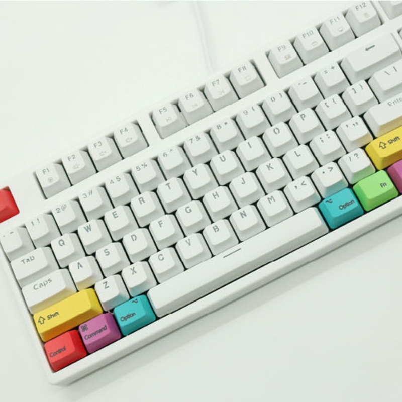 Mac/win mekaaniset näppäimistön näppäimet oem-profiili pbt cmyk modifiers 10 näppäin  n0hc