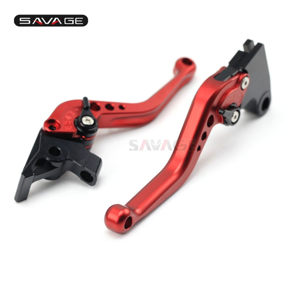 Long Court Levier D'embrayage De Frein Leviers Pour HONDA NC 700S 700X 750S 750X CTX 700 750 VFR400R VTR250 NC700S NC700X NC750S NC750X CNC: short red