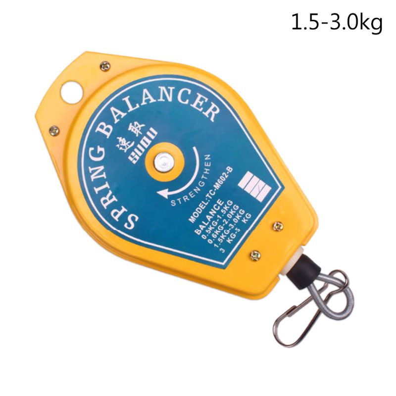 Intrekbare veerbalancer schroevendraaier hangende momentsleutel hanger stalen kabel: 1.5-3kg