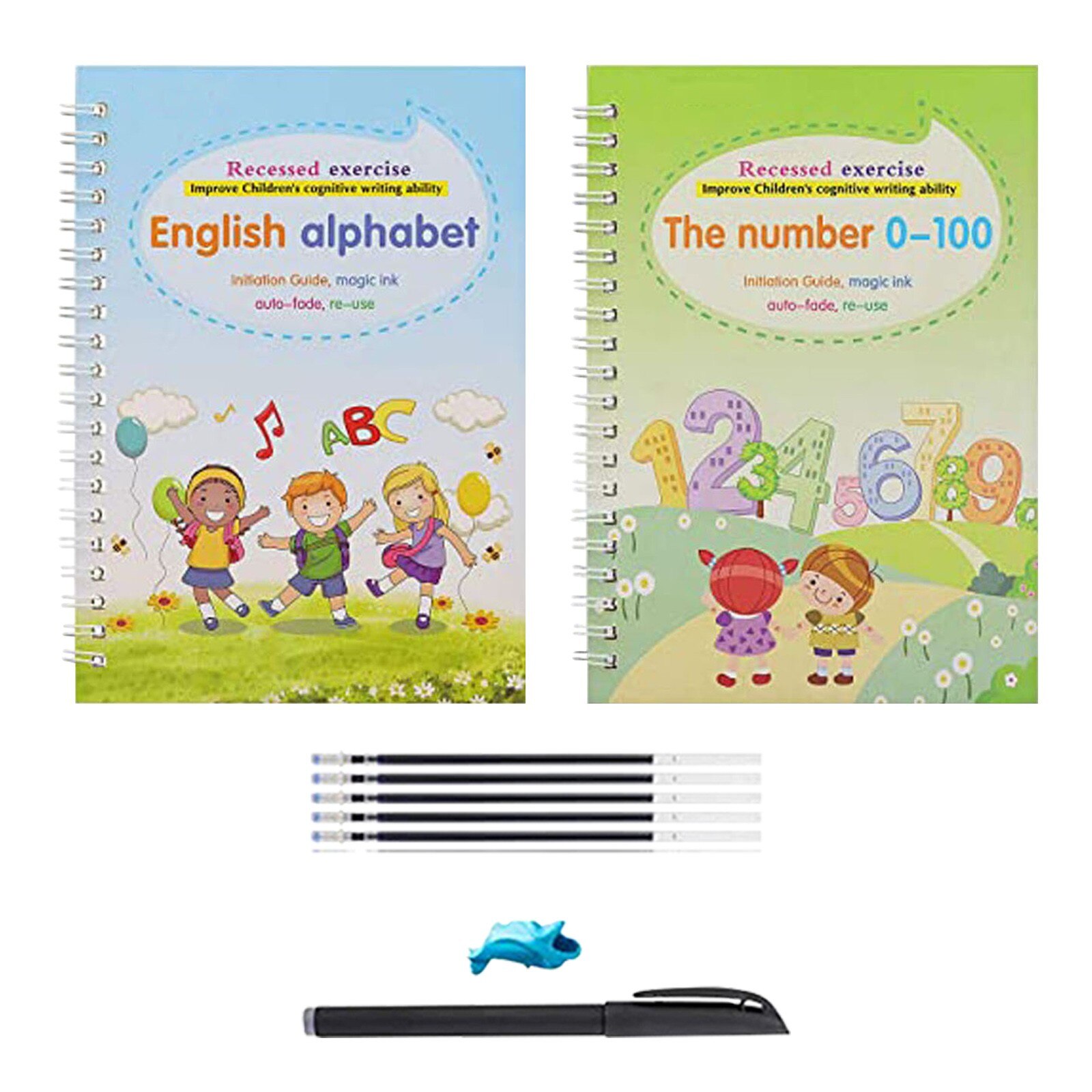 Magic Calligraphy That Can Be Reused Handwriting Copybook Set For Kid Calligraphic Letter Writing Art Supplies #G30: F