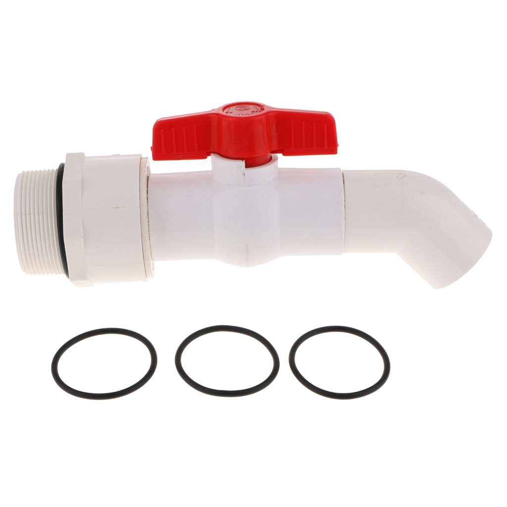 40mm Outlet Plastic Drum Barrel Spigot Faucet Taps 45 Degree DN50 (2inch) Connection