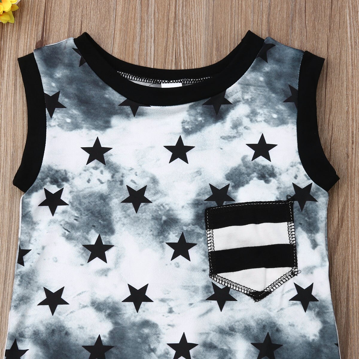 Peuter Baby Boy Kleding Katoen Sterren Mouwloze Romper Bodysuit Jumpsuit Outfits Sunsuit Kleding 0-24M