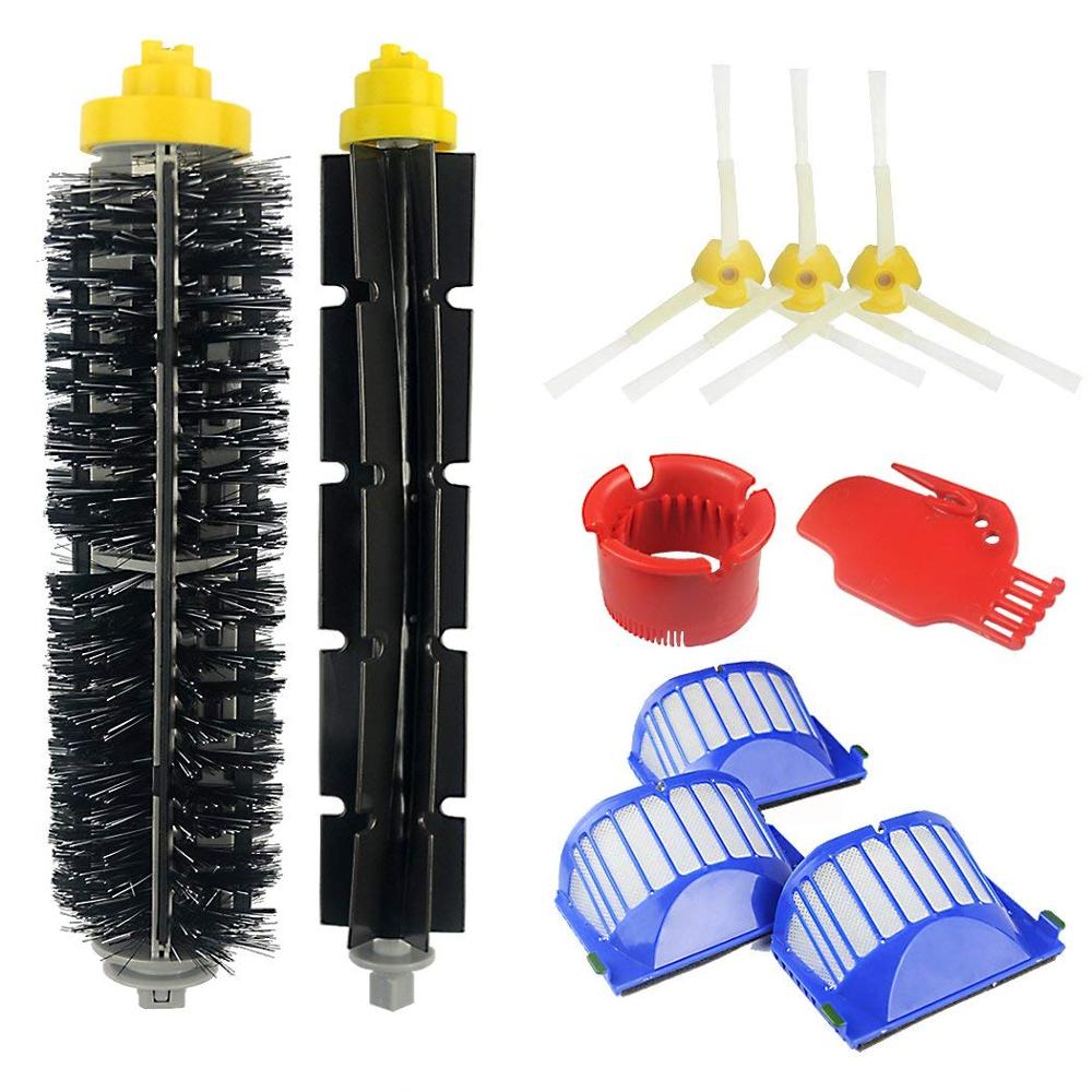 Filtre à Air HEPA pour aspirateur iRobot Roomba, pièces détachées, brosse principale, brosse latérale, 600 610 620 621 625 630 631 650 651 660 671 680 690: iR600-10