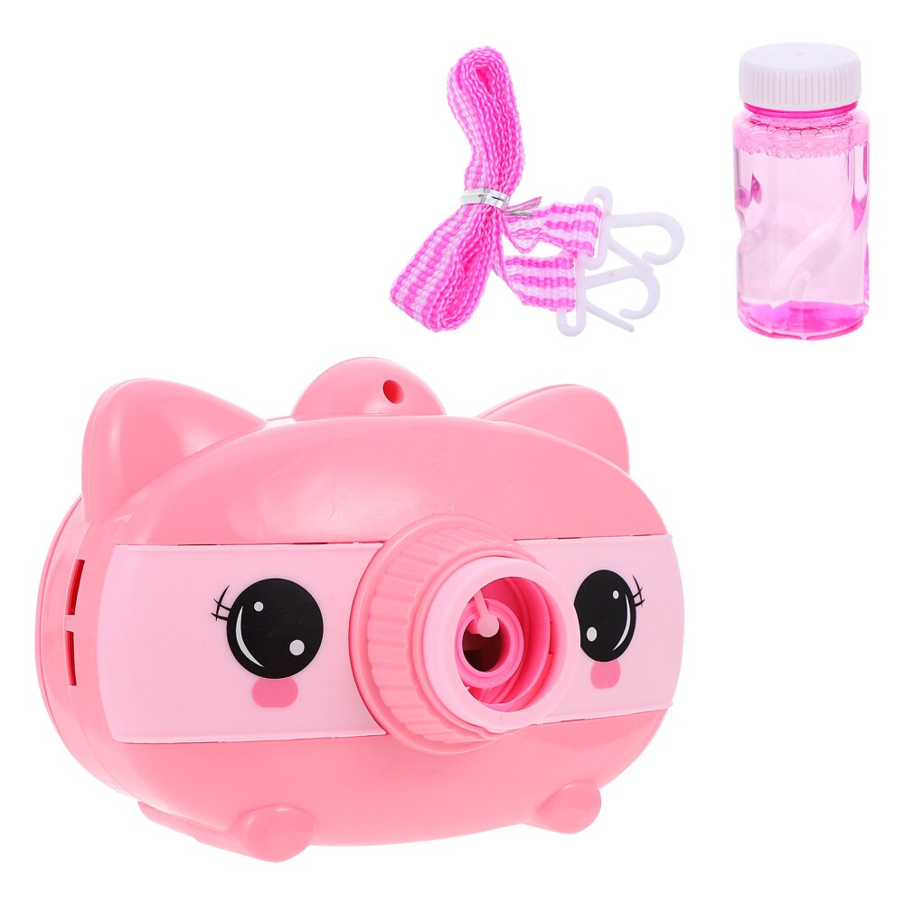 1 Set Bubble Camera with Light Bubble Blowing Kids Musical: Default Title