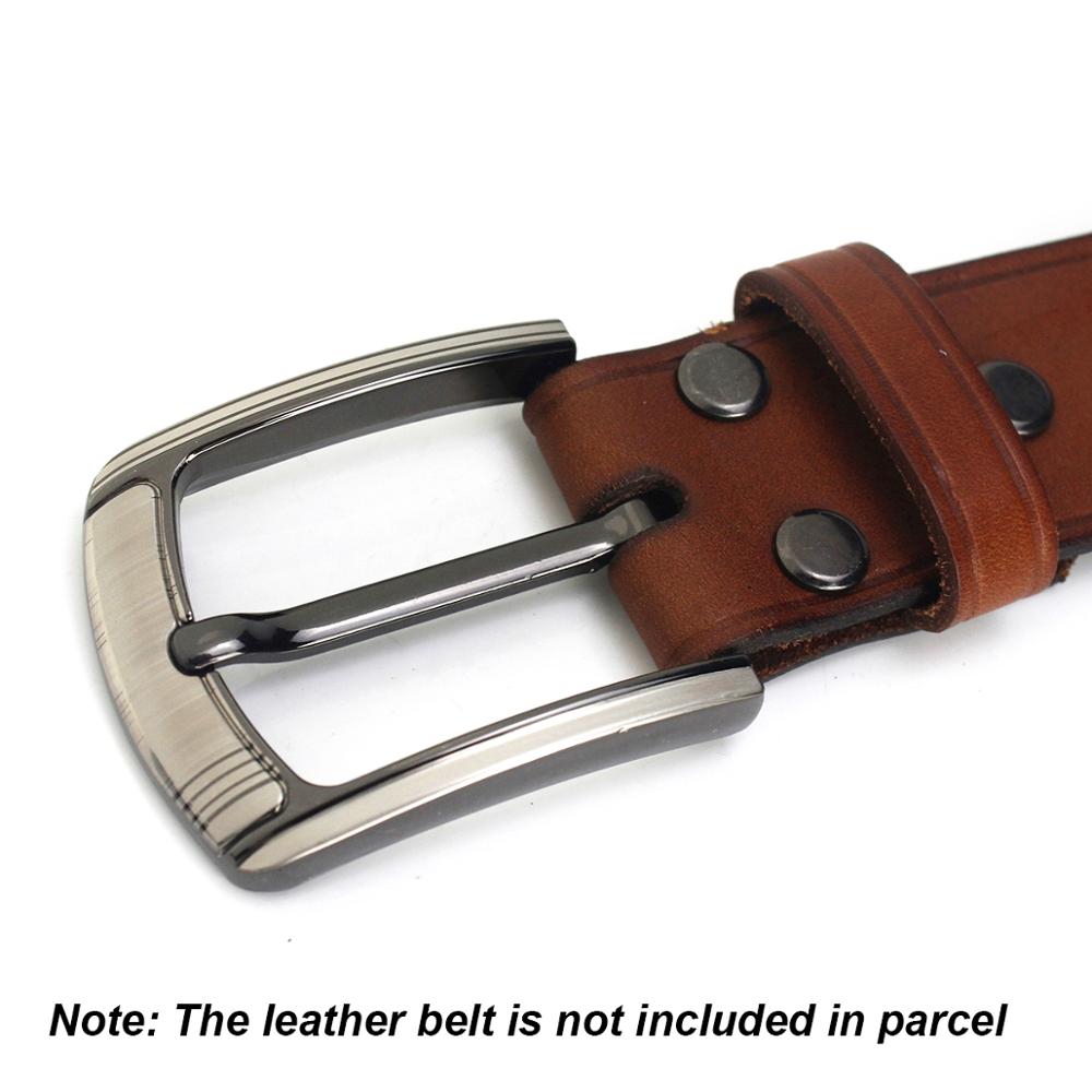 Hebilla de Metal de 40mm para cinturón de medio centro, hebilla de media barra, brida de cinturón de cuero, accesorios de cinturón de arnés Halter aptos para 37mm-39mm 1 Uds.