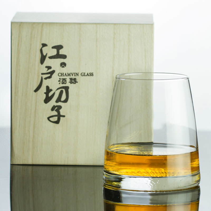 Whiskey Tumbler Glas Japan Edo Crystal Mok Mountain Moon Artistieke Conceptie Whiskey Ouderwetse Glas Wijn Proeven