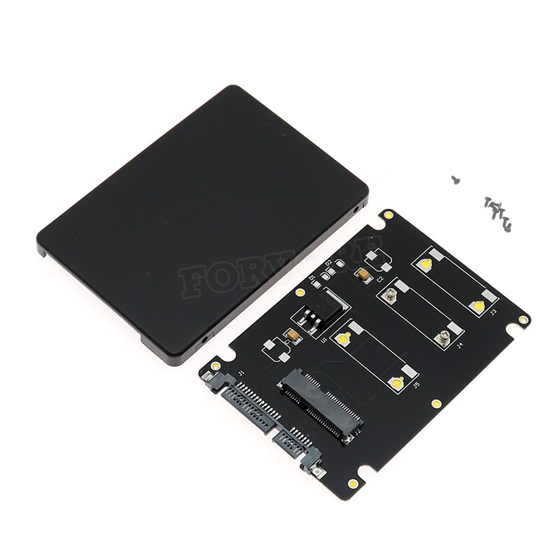 Msata Naar Sata Adapter 2.5 Inch Sata Naar Msata Mini Pcie SATA3 Converter Kaart Met Case