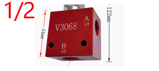 Válvula reguladora de presión V3068, válvula hidráulica ajustable Manual, válvula de seguridad, válvula de alivio, válvula reguladora de presión: Marrón
