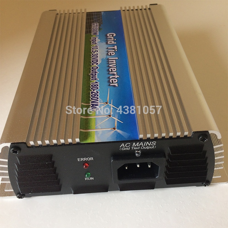 GTI-300W On-grid Solar Power Inverter with Pure Sine wave DC 10.5-28V to AC110/220V 50/60HZ grid tie inverter