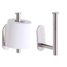 No Punch Wall Mounted Toilet Bathroom Tissue Roller Paper Holder Storage Rack tissue towel accessories rack Holder Storage Shelf