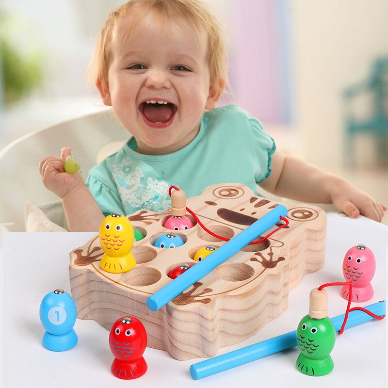 Fun Kikker Vissen Speelgoed Game Een En Een Half Jaar Oude Kinderen Magnetische Vissen Jongens En Meisjes Vroege Onderwijs educatief Speelgoed