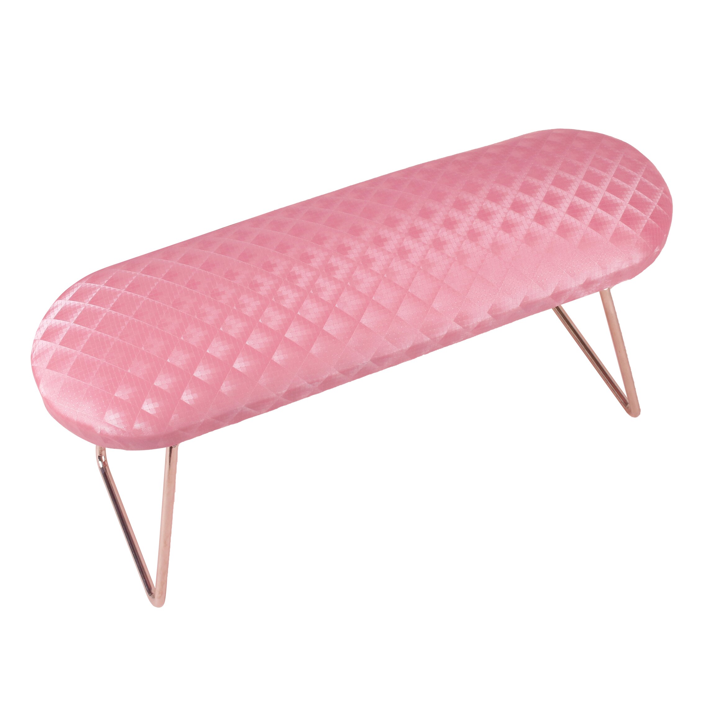 Blød nail art håndpude med stativ pink håndledsstøtte armlæns pude til nail art salon manicure nail art lampeværktøj
