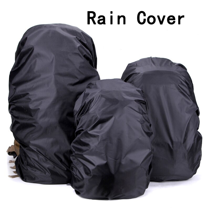 35L-80L Outdoor Sport Draagbare Tas Regenhoes Waterdichte Rugzak Camping Wandelen Fietsen Dust Rain Cover Camouflage Zwart Nylon