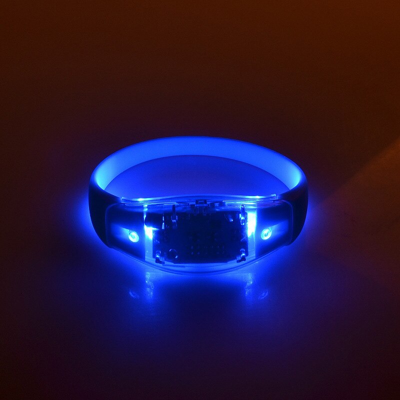 Unisex Sound Controlled Led Light Up Armband Activated Gloed Flash Siliconen Bangle Voor Festival Party FEA889