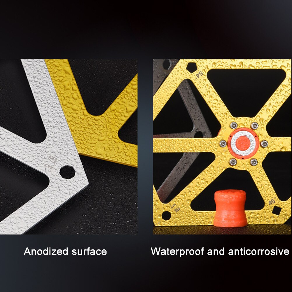 Woodworking Angle Ruler Multifunction Magnetic Aluminum Alloy Hexagon Ruler Measuring Tools For Table Saw Cutting Machine