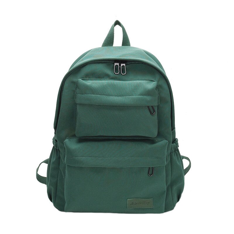 Swimming Bag Waterproof Wear-resistant Large Capacity Korean Style Woman Canvas Backpack: Green Color