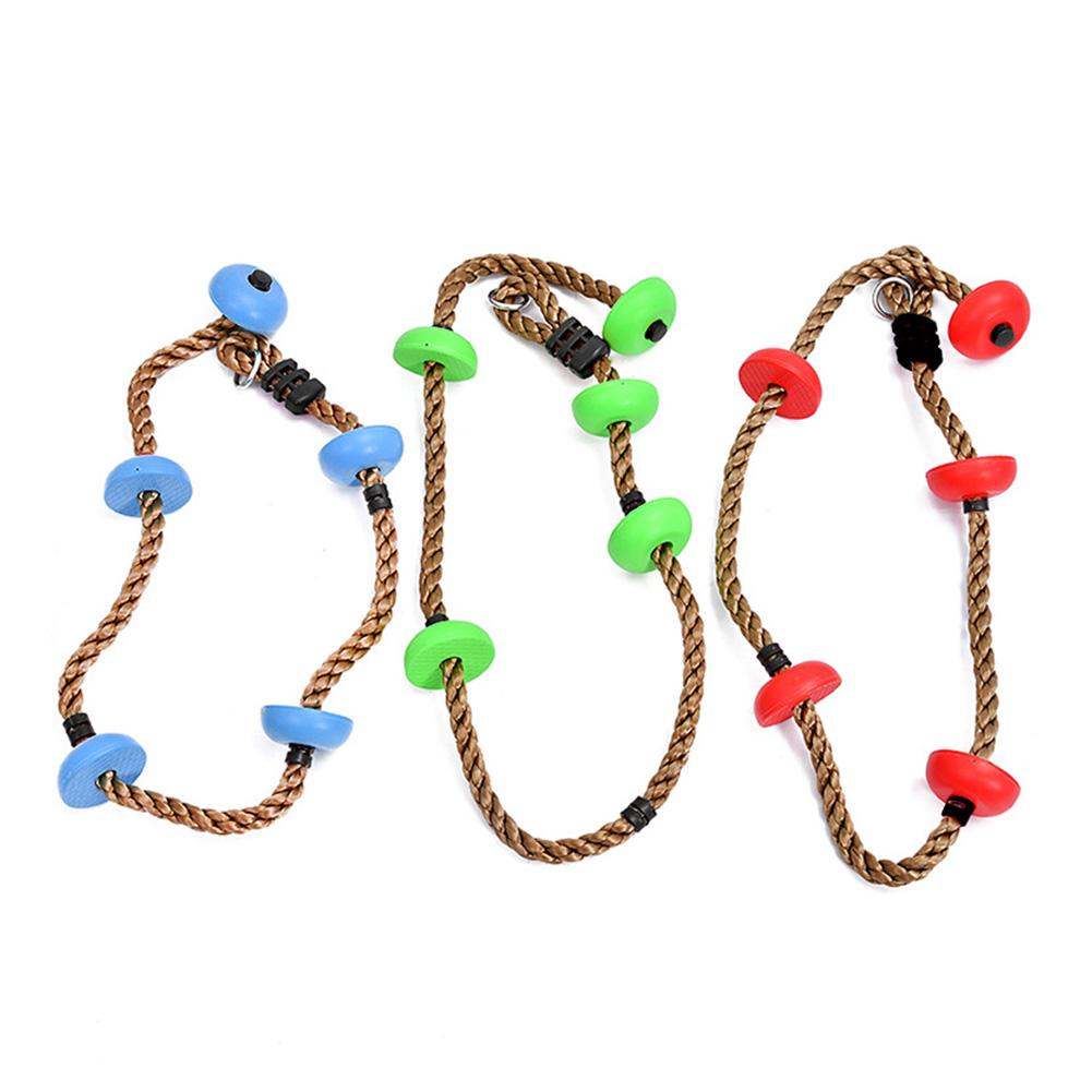 Kinderen Klimmen Touw Met Veiligheid Haak Loopvlak Oppervlakken Weerbestendig Stevig Materiaal Klimmen Touw