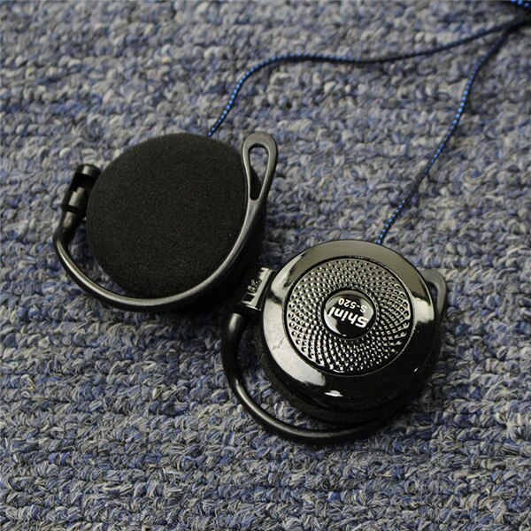 Ohr Haken Kopfhörer Verdrahtete Kopfhörer 3,5mm Super Bass Headset Mit Mikrofon Sport Kopfhörer für iPhone Samsung Xiaomi Huawei: Black