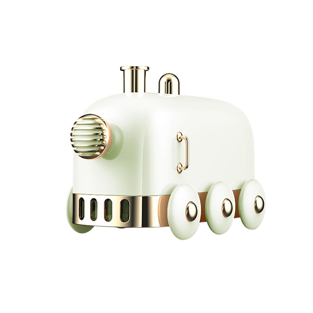 Ultrasone Luchtbevochtiger Retro Mini Trein Usb Aroma Air Diffuser Essentiële Olie Mist Maker Fogger Met Kleur Led Licht # G40: green