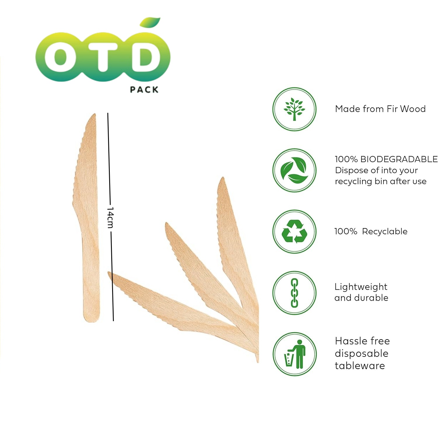 Disposable Wooden Cutlery Forks/Spoons/Knives/Sporks Party Supplies Kitchen Utensil For Dessert Icecream: green / 100pcs