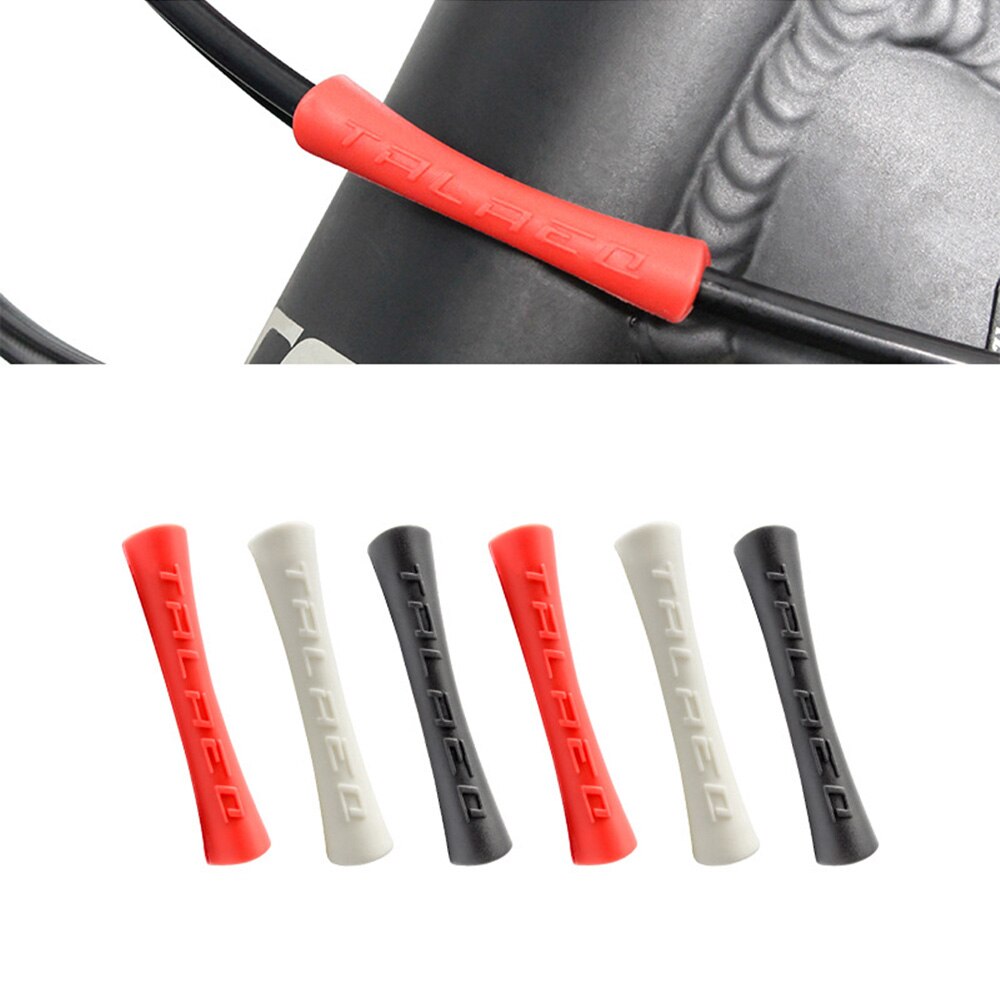 4 stuks mtb anti-wrijving fiets frame bescherming rubberen beschermhoes beschermbuizen kabelbeschermer lijnbuis beschermhoes