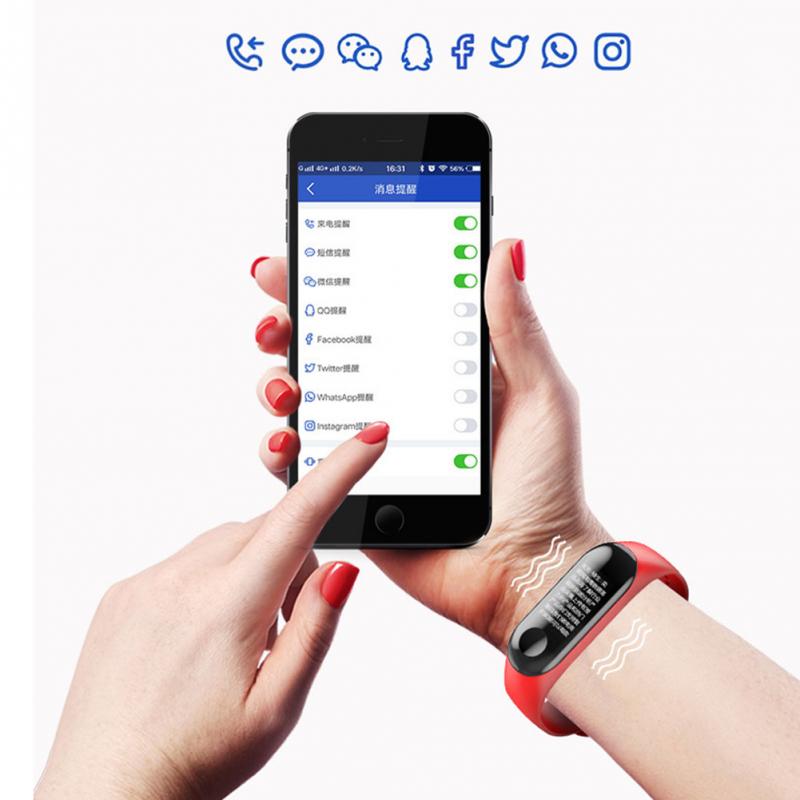 Sport Hartslagmeter Smart Polsband Fitness Tracker Gezondheid Outdoor Waterdichte Multifunctionele Bloeddruk Armband