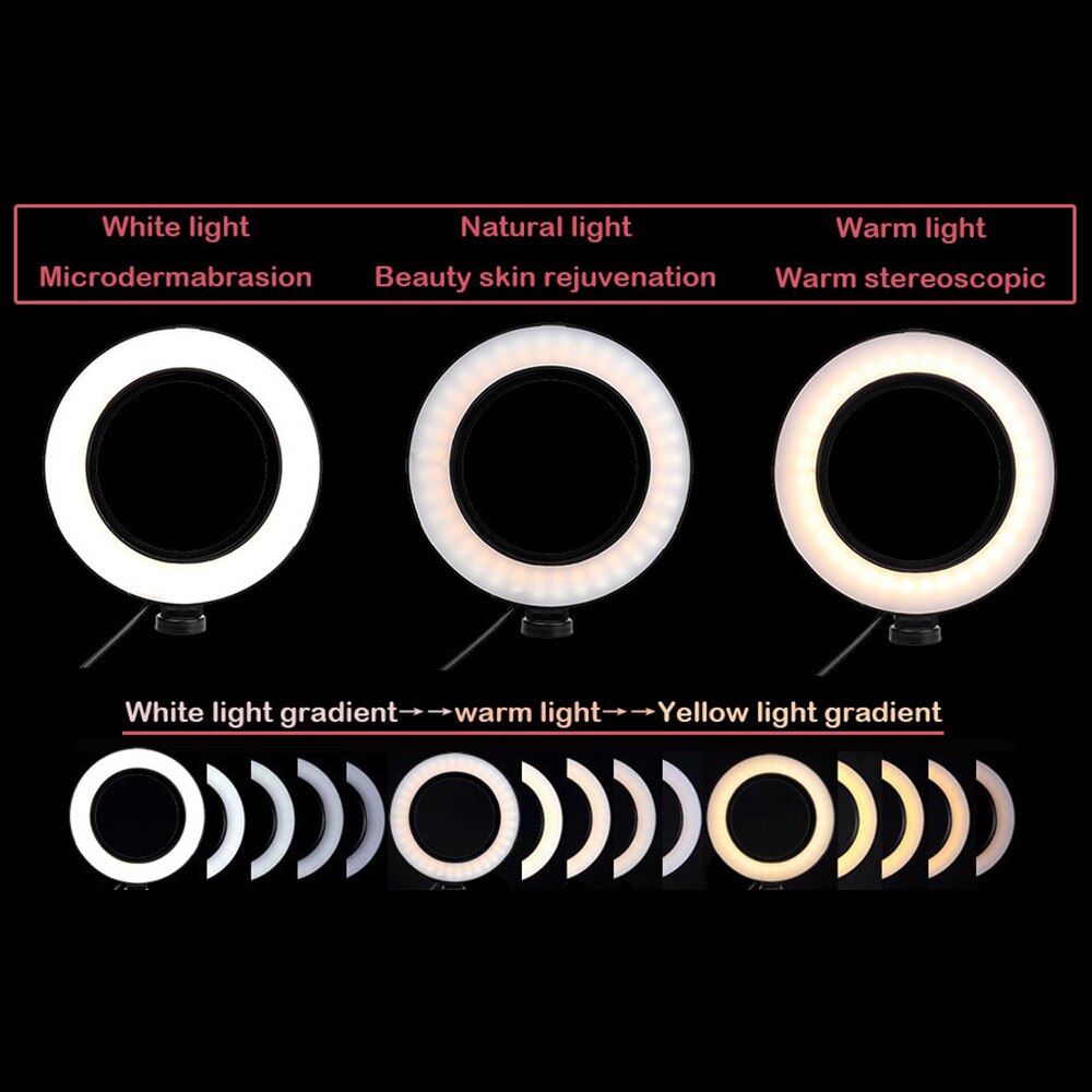 26cm LED Ring Licht 10 Zoll Dimmbare Selfie Lampe mit Stativ Fotografie Kamera Telefon Licht für machen-hoch Video Live