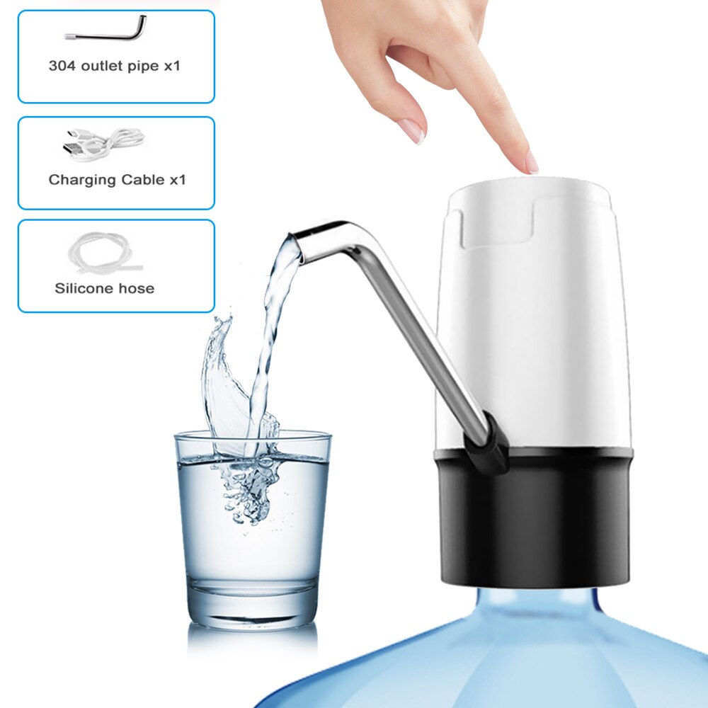 Haushalts Automatische Elektrische Wasserpumpe Taste Dispenser Gallonen Flasche Trinken Schalter Für Wasser Pumpen Gerät 3 Gears: style C- white