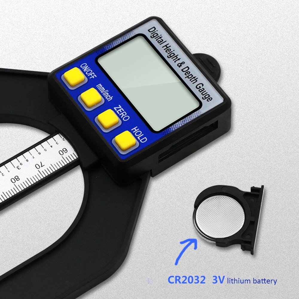 LCD Digital Ruler Slide Caliper Vernier Height And Depth Gauge With Measuring Range With Magnets Router Self Standing Aperture